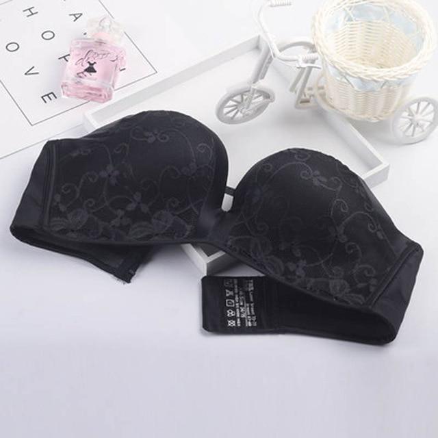 Sexy Strapless Bras For Women Seamless Lingerie Invisible Bra Push Up Brassiere Backless Bralette Underwear Wedding Dress #D