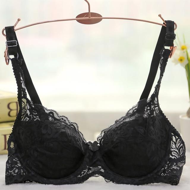 OEM Women Sexy Underwire Padded Up Embroidery Lace Bra 32 34 36 38 40 B C D Cup Brassiere Bras