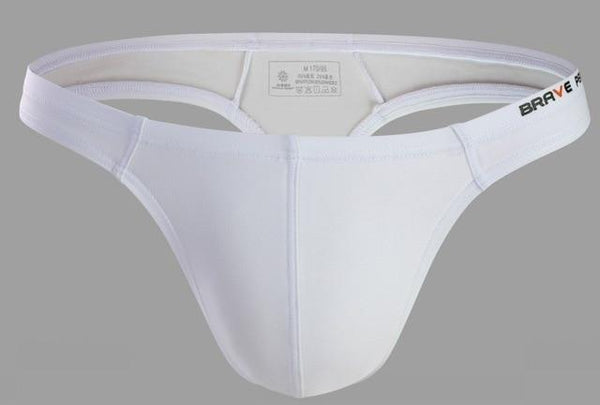 New Sexy Mens Swimming Shorts Gay Triangle Swimsuit Briefs Swimwear Low Waist Trunks Bathing Suit Men's Thongs  Brave Person