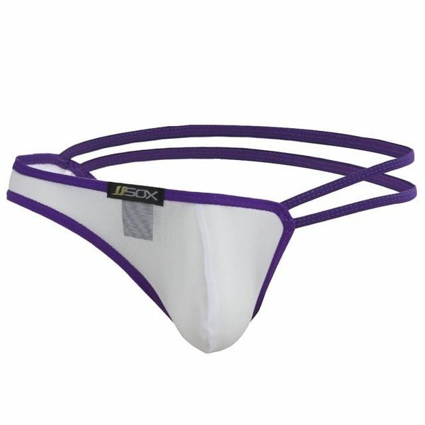 Swimwear Mens Swimsuit Gay Underwear See Through Swimming Trunks G-string Thong Underpants Men Swim briefs Male Thong Panties