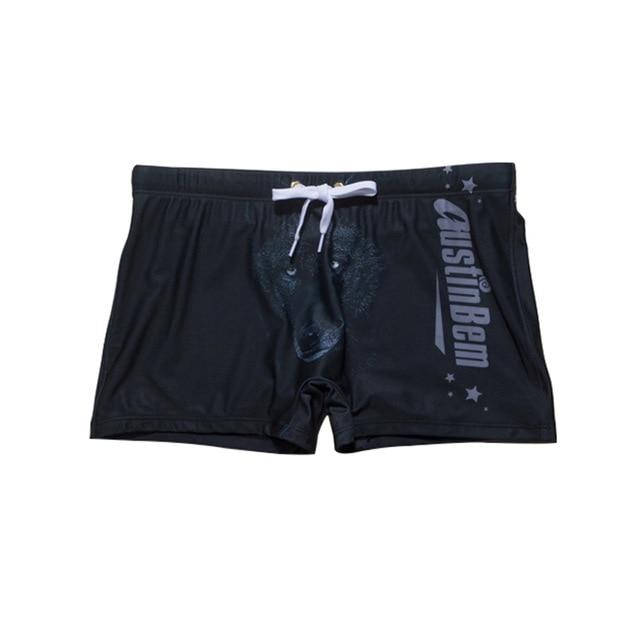 New Male Swimwear Men's Swimming Shorts Trunks Men Beachwear Beach Swimsuit Sport Eagle Flag Print Summer Surf Boxer Mens Shorts