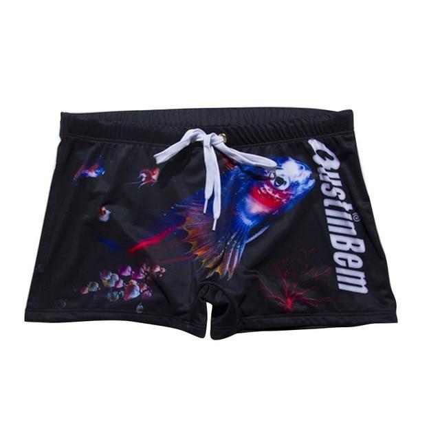 New Male Swimwear Men's Swimming Shorts Trunks Men Beachwear Beach Swimsuit Sport Eagle Flag Print Summer Surf Boxer Mens Shorts
