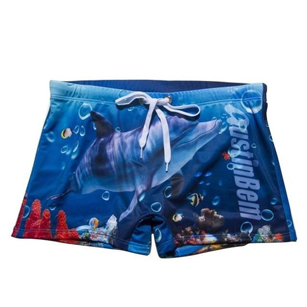 New Male Swimwear Men's Swimming Shorts Trunks Men Beachwear Beach Swimsuit Sport Eagle Flag Print Summer Surf Boxer Mens Shorts