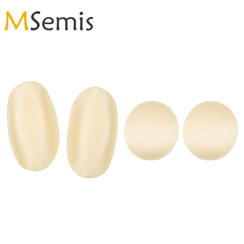 Men Swimwear Underwear 2 Pair Penis Pad Reusable Padded Enhancing Push Up Cup Sponge Pads Penis Protection For Panties Underwear