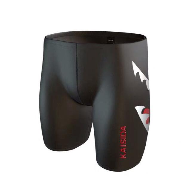 LEBESI 2019 New Waterproof Men's Swimming Trunks Print Shark Fifth Pants Swimsuit Plus Size Man Swimwear Surf Board Beachwear