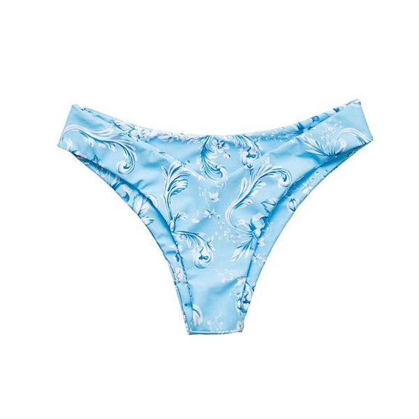 Floral Bikini Set Sexy Bandeau Swimwear Women Mixed Size Swimsuit Free Match Upper Bikini Halter Bathing Suit Beachwear Printed