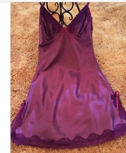 Ladies Sexy Silk Satin Night Dress Sleeveless Nighties V-neck Nightgown Free Size Nightdress Lace Sleepwear Nightwear For Women