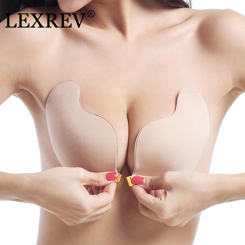 Sexy Strapless Push Up Invisible Bra Adhesive Backless Bra Bralette Crop Top Silicone Lift Up Bra Nipple Cover Breast Tape