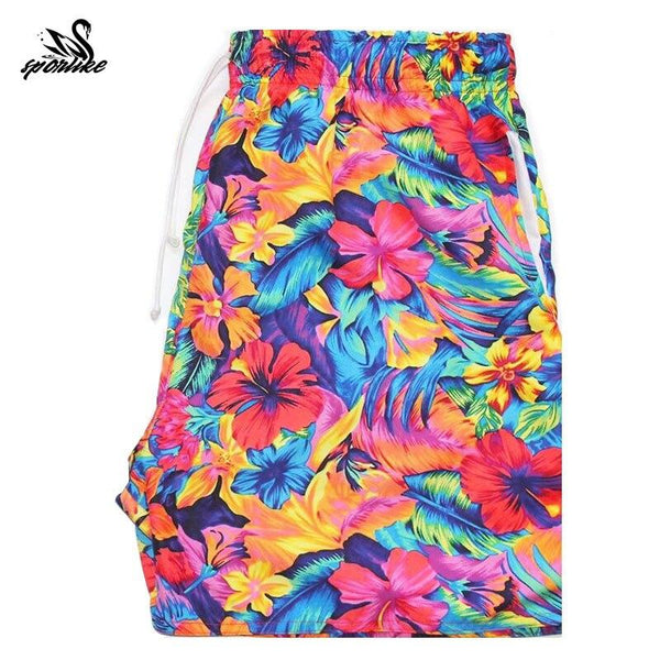 New Prints Beach Shorts For Man Breathable Surf Board Swimwear Quick Dry Swim Trunks Pants With Pocket Male Briefs Bathing Suit