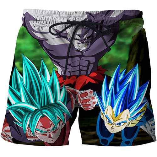 3D dragon ball beach pants summer swimsuit beach watermark case flower series pants men's streetwear hip-hop style full size men