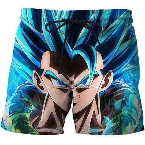 3D dragon ball beach pants summer swimsuit beach watermark case flower series pants men's streetwear hip-hop style full size men