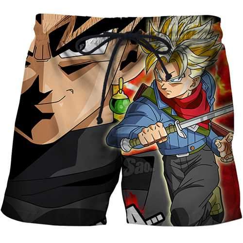 3D dragon ball beach pants summer swimsuit beach watermark case flower series pants men's streetwear hip-hop style full size men