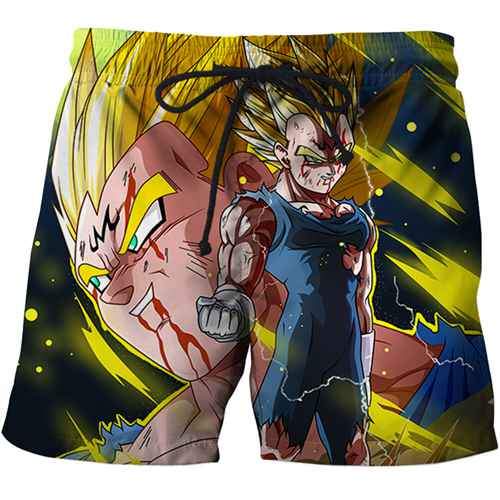 3D dragon ball beach pants summer swimsuit beach watermark case flower series pants men's streetwear hip-hop style full size men