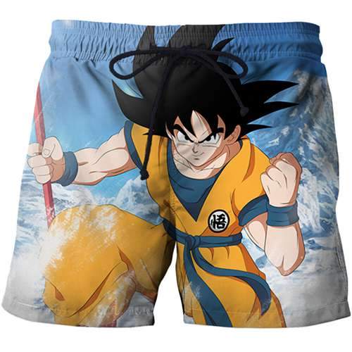 3D dragon ball beach pants summer swimsuit beach watermark case flower series pants men's streetwear hip-hop style full size men