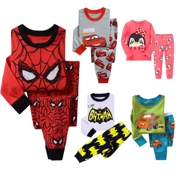 Pudcoco 2019 Brand Pyjamas Baby Boy Girl Sleepwear Nightwear Cotton Long Sleeve arrival Cartoon Pajamas For Girl Kid Pajama Set