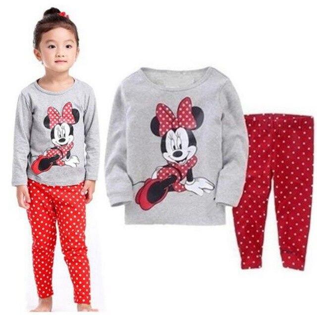 New Children Pajamas Set Kids Baby Girl Boys Cartoon Casual Pijamas Kids long sleeve Pyjamas Sleepwear Nightgown