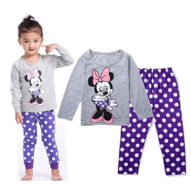 New Children Pajamas Set Kids Baby Girl Boys Cartoon Casual Pijamas Kids long sleeve Pyjamas Sleepwear Nightgown