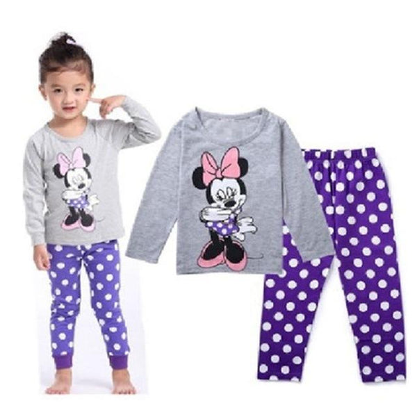 New Children Pajamas Set Kids Baby Girl Boys Cartoon Casual Pijamas Kids long sleeve Pyjamas Sleepwear Nightgown