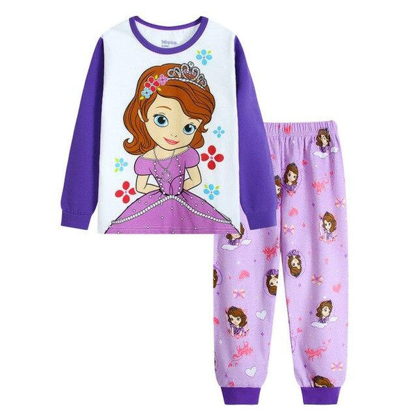 New Children Pajamas Set Kids Baby Girl Boys Cartoon Casual Pijamas Kids long sleeve Pyjamas Sleepwear Nightgown