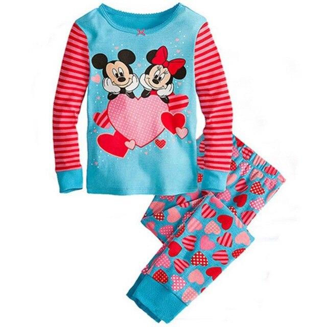 New Children Pajamas Set Kids Baby Girl Boys Cartoon Casual Pijamas Kids long sleeve Pyjamas Sleepwear Nightgown
