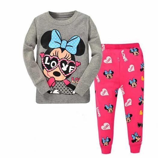 New Children Pajamas Set Kids Baby Girl Boys Cartoon Casual Pijamas Kids long sleeve Pyjamas Sleepwear Nightgown
