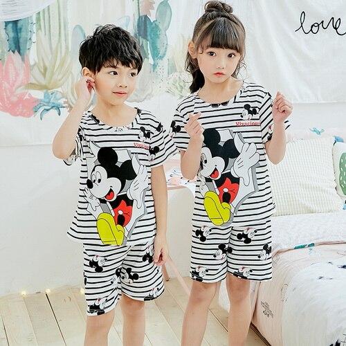 Children Clothing Summer pyjamas Girls Baby Pajamas Cotton Princess Nightgown Kids Home Cltohing Girl Sleepwear XIN507