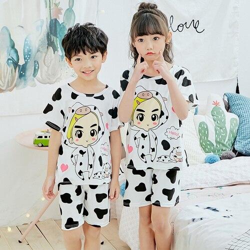 Children Clothing Summer pyjamas Girls Baby Pajamas Cotton Princess Nightgown Kids Home Cltohing Girl Sleepwear XIN507