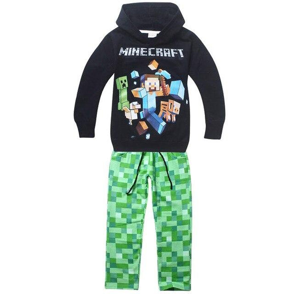 Boy pajamas children Minecraft pajamas suit children's clothing set cartoon pajamas children spring and autumn pajamas