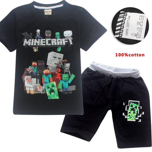 Boy pajamas children Minecraft pajamas suit children's clothing set cartoon pajamas children spring and autumn pajamas