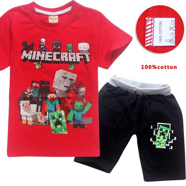 Boy pajamas children Minecraft pajamas suit children's clothing set cartoon pajamas children spring and autumn pajamas
