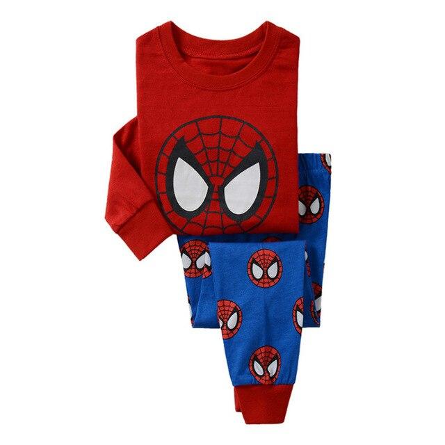 New Boys Clothing Set Spiderman Cotton Kids Clothes Long Sleeve Toddler Pyjamas Sleepwear Kids Girl Homem Aranha Vetement Garcon