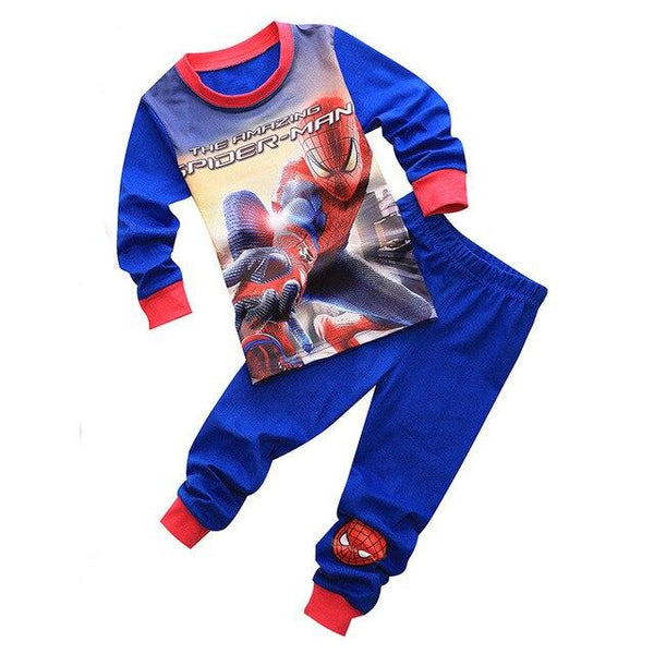 New Boys Clothing Set Spiderman Cotton Kids Clothes Long Sleeve Toddler Pyjamas Sleepwear Kids Girl Homem Aranha Vetement Garcon