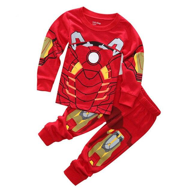 New Boys Clothing Set Spiderman Cotton Kids Clothes Long Sleeve Toddler Pyjamas Sleepwear Kids Girl Homem Aranha Vetement Garcon
