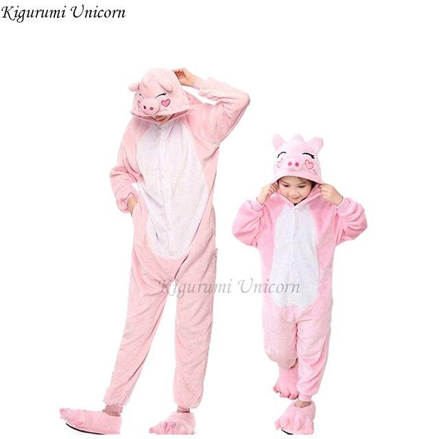 Kigurumi Unicorn Pajamas For Boys Girls Women Men  Pajamas Sets Onesie Adults Animal Panda Stitch Sleepwear Cosplay Pyjamas Kids