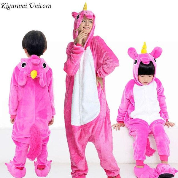 Kigurumi Unicorn Pajamas For Boys Girls Women Men  Pajamas Sets Onesie Adults Animal Panda Stitch Sleepwear Cosplay Pyjamas Kids