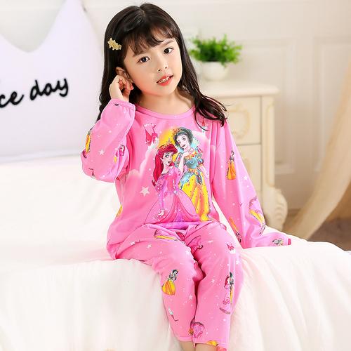 Cartoon Children Long Sleeve Pajamas Boy Girl Spring Summer Sleepwear Baby Nightwear Suit Child Clothes Kids Lovely Pyjamas Set