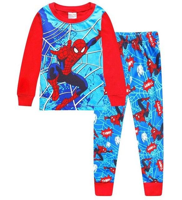 New 2-7y cartoon kids pajama sets cotton long sleeve clothing set spring winter child pyjamas set baby girls boys sleepwear HY13