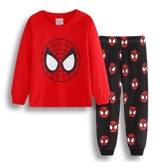New 2-7y cartoon kids pajama sets cotton long sleeve clothing set spring winter child pyjamas set baby girls boys sleepwear HY13