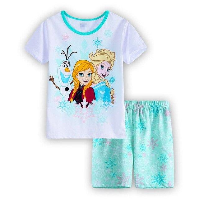 2019 Summer Baby Sleepwear Boys  Pajamas Children Pyjamas Girls Cartoon Pajamas Kids Clothing Set