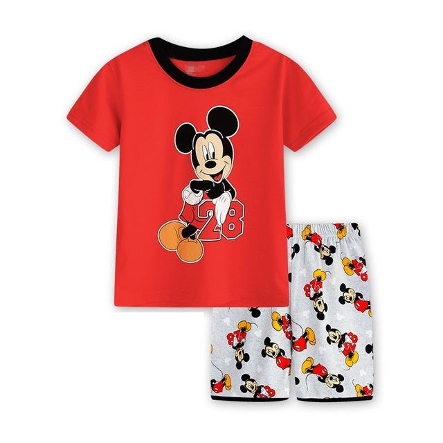 2019 Summer Baby Sleepwear Boys  Pajamas Children Pyjamas Girls Cartoon Pajamas Kids Clothing Set