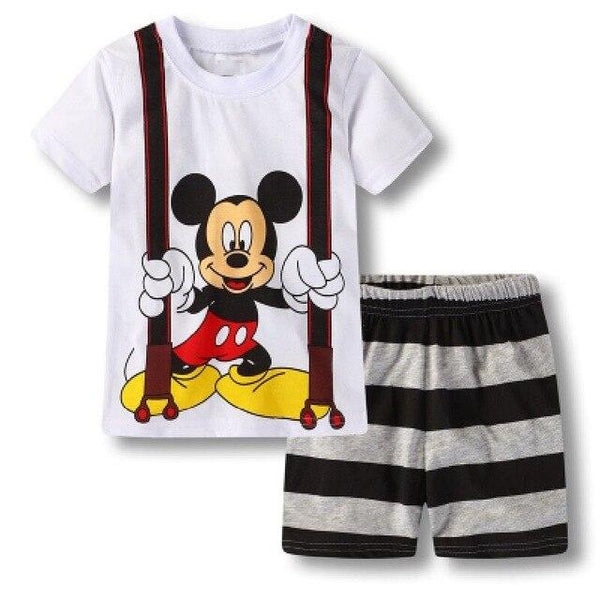 2019 Summer Baby Sleepwear Boys  Pajamas Children Pyjamas Girls Cartoon Pajamas Kids Clothing Set