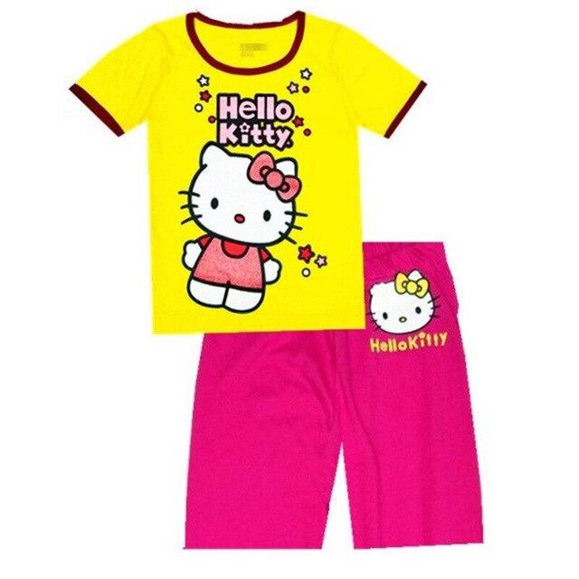 2019 Summer Baby Sleepwear Boys  Pajamas Children Pyjamas Girls Cartoon Pajamas Kids Clothing Set