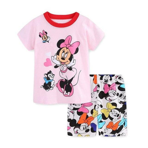 2019 Summer Baby Sleepwear Boys  Pajamas Children Pyjamas Girls Cartoon Pajamas Kids Clothing Set