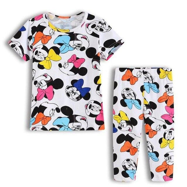 2019 Summer Baby Sleepwear Boys  Pajamas Children Pyjamas Girls Cartoon Pajamas Kids Clothing Set