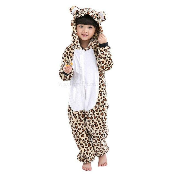 Kigurumi Unicorn Pajamas set Kids Winter Warm Onesies Cosplay Children Pyjamas Boys Girls Flannel Pijamas Set Animal Sleepwear