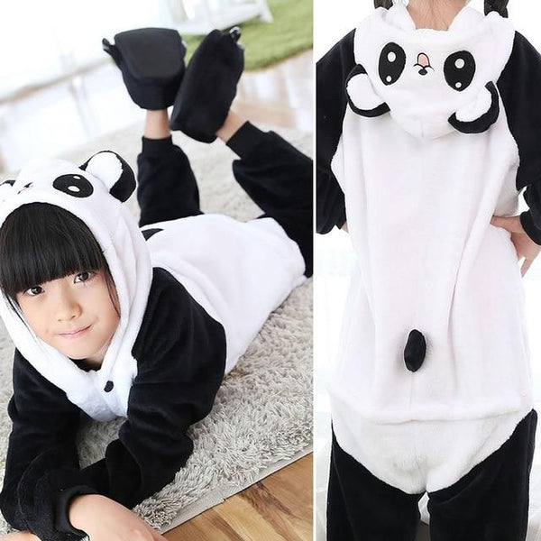 Kigurumi Unicorn Pajamas set Kids Winter Warm Onesies Cosplay Children Pyjamas Boys Girls Flannel Pijamas Set Animal Sleepwear