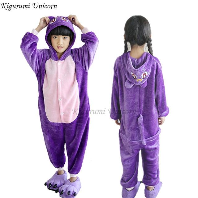 Kigurumi Unicorn Pajamas set Kids Winter Warm Onesies Cosplay Children Pyjamas Boys Girls Flannel Pijamas Set Animal Sleepwear