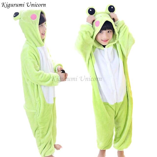 Kigurumi Unicorn Pajamas set Kids Winter Warm Onesies Cosplay Children Pyjamas Boys Girls Flannel Pijamas Set Animal Sleepwear