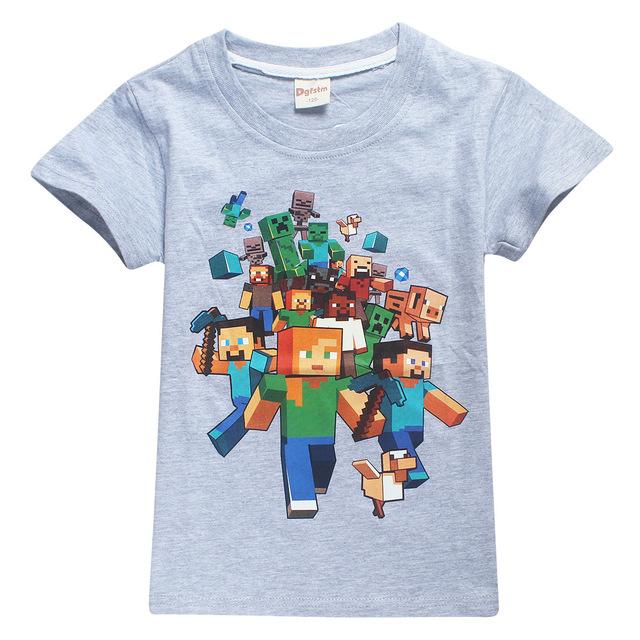 Minecraft Pajamas for Girls kids Boys Children Clothing Set 2018New Youth Pyjama Cartoon Pijamas Unicorn Sleepwear baby Clothes