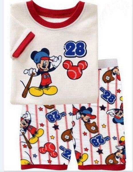 Boys Girl Pijamas Kids Set Enfant Sleepwear Childrens Pyjamas Clothing Sets Kids Pajamas 2-7 Years summer Cartoon Nightwear YW56